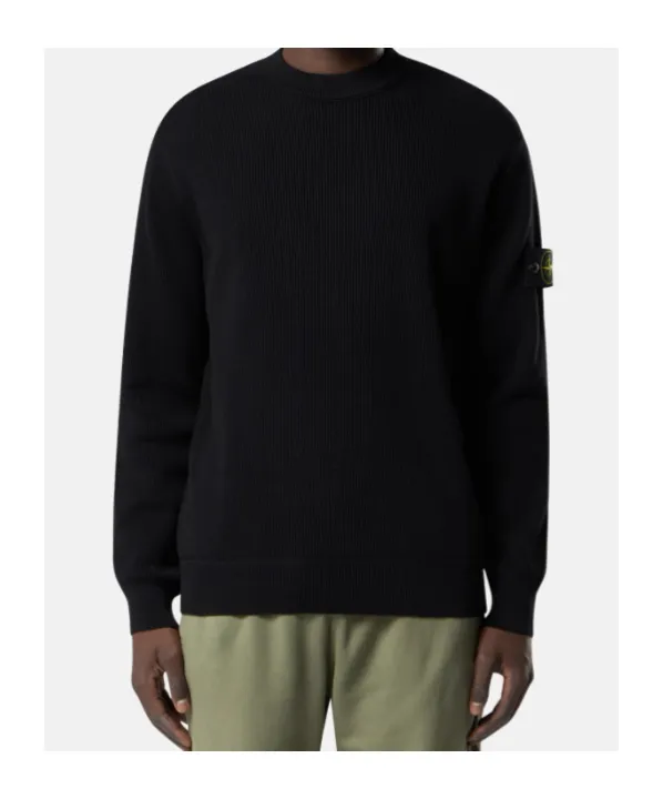 Stone Island Logo Patch Crewneck Sweater