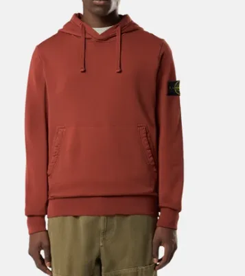 Stone Island Logo Patch Drawstring Hoodie