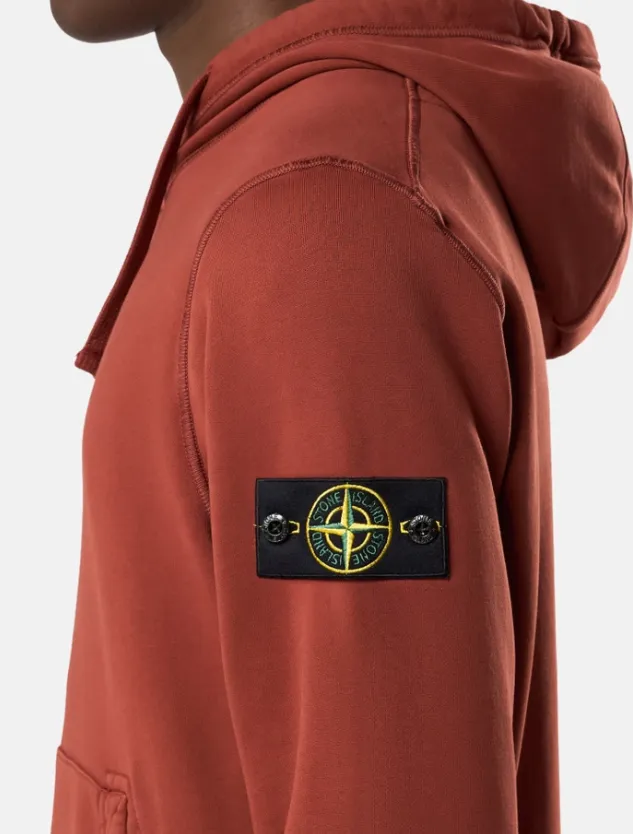 Stone Island Logo Patch Drawstring Hoodie