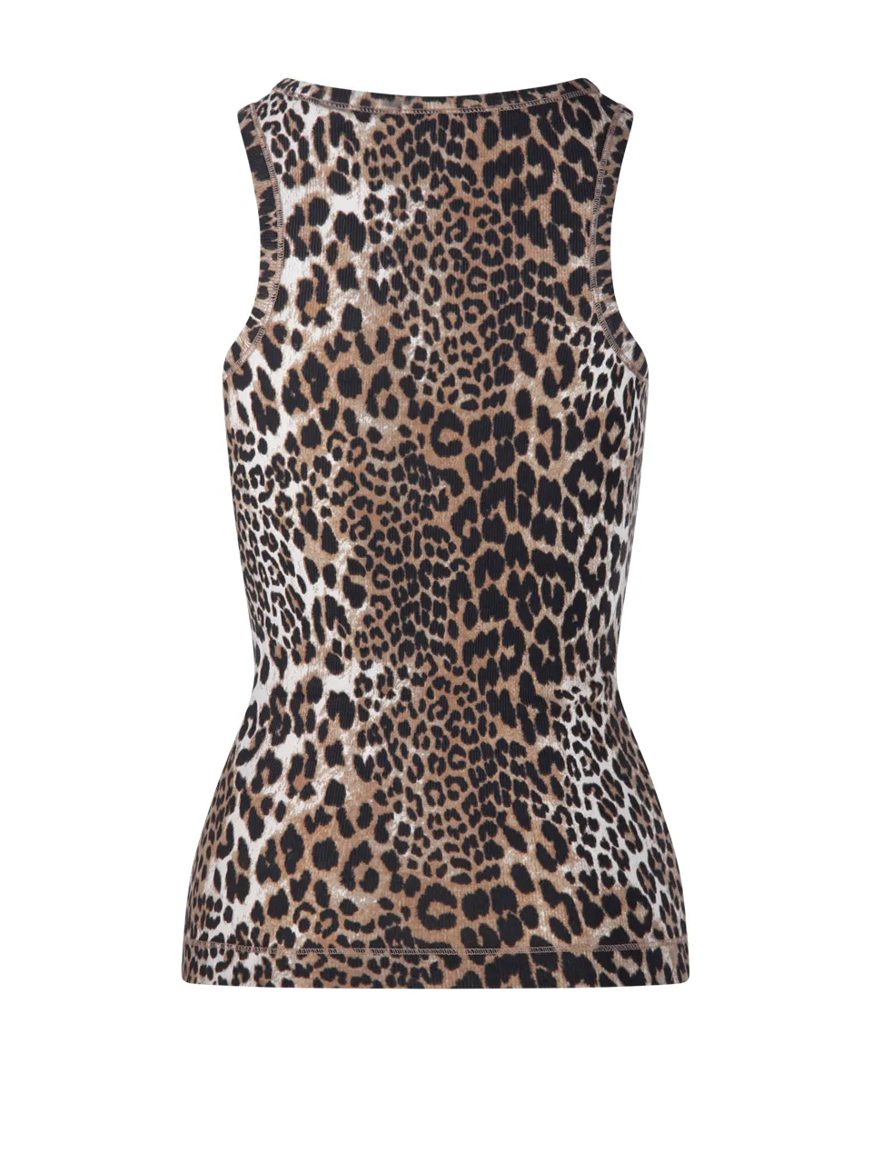 Leopard Rib Tank Top