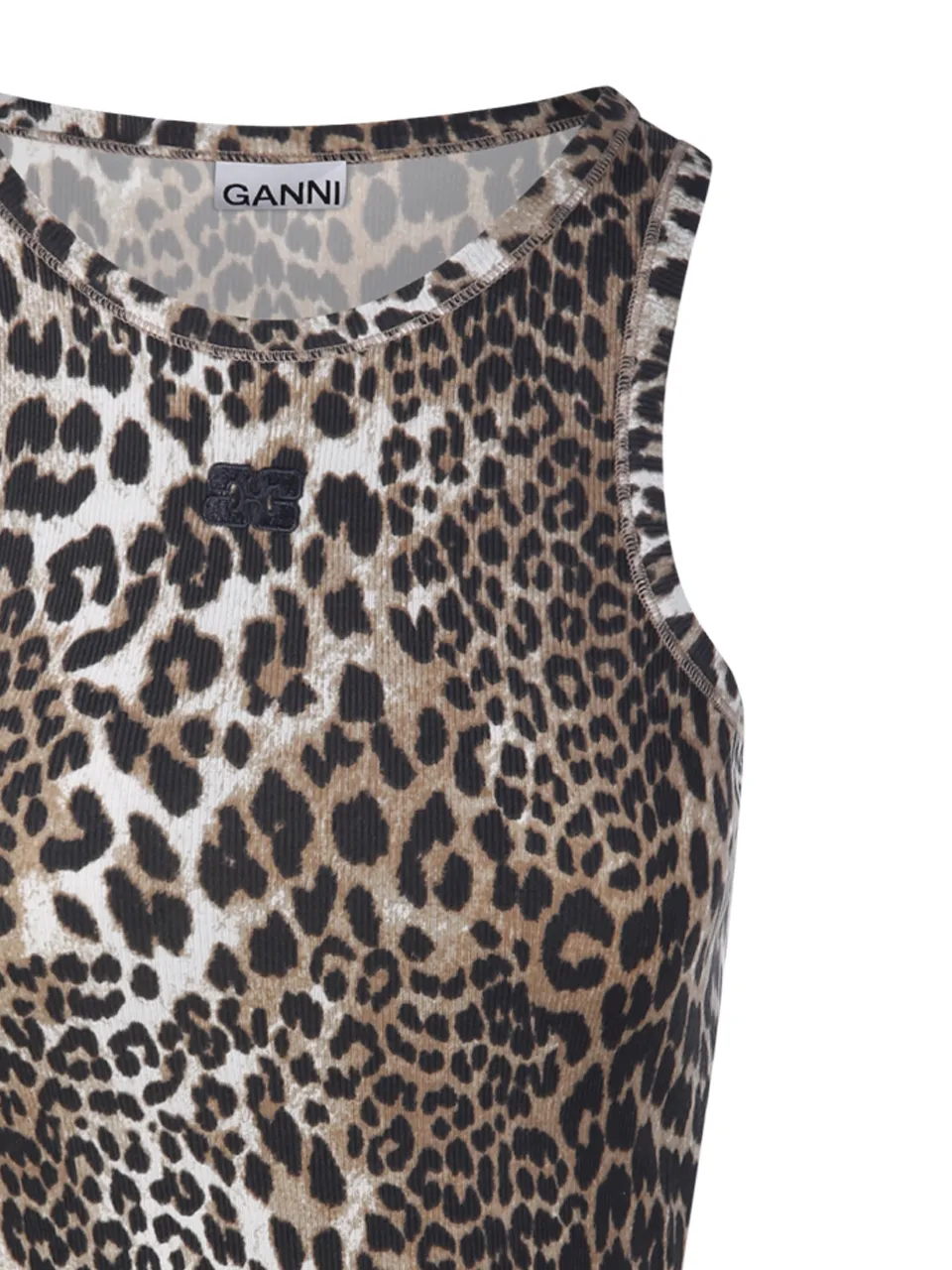 Leopard Rib Tank Top