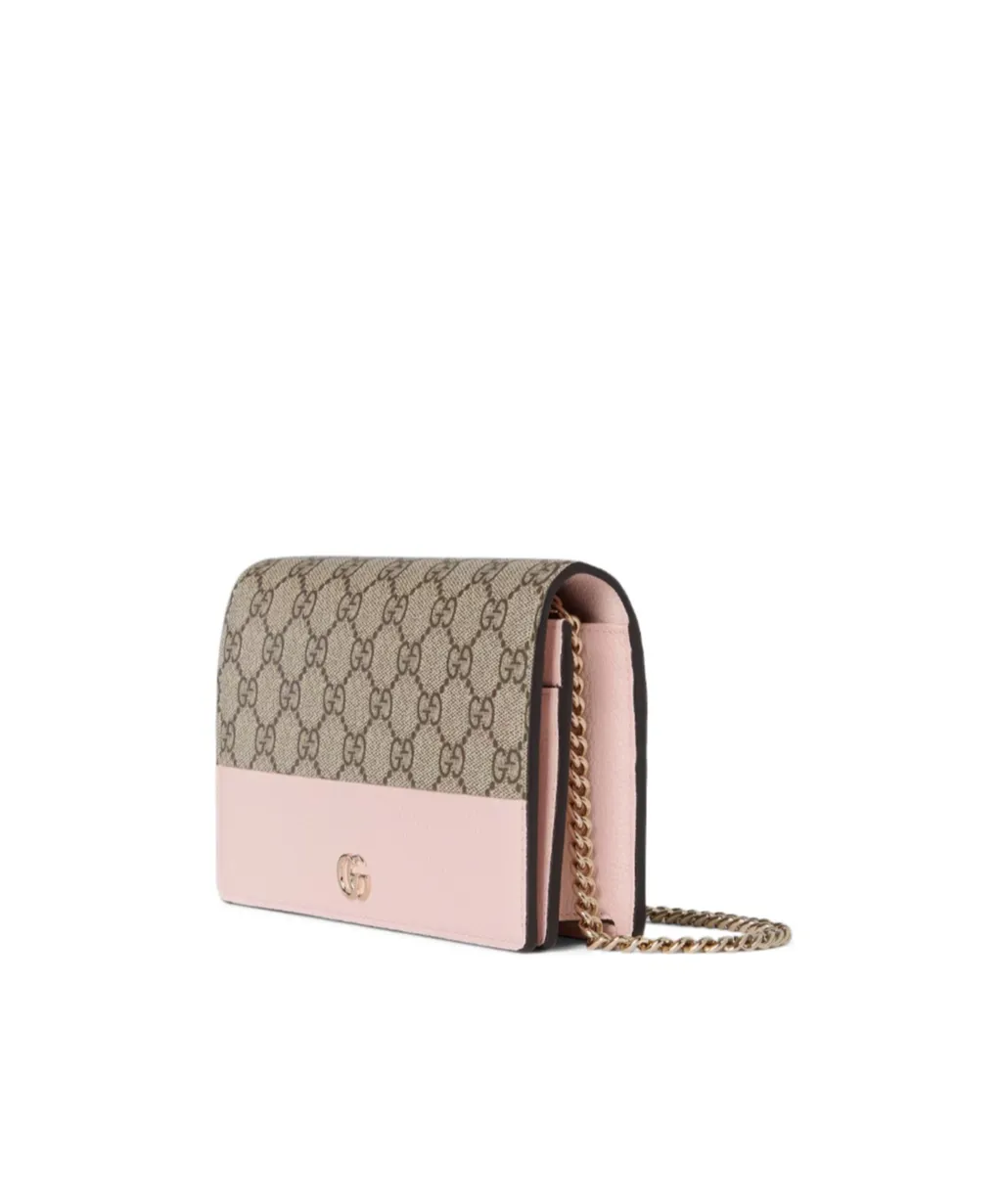 Gucci Kids Gg Marmont Foldover Top Wallet