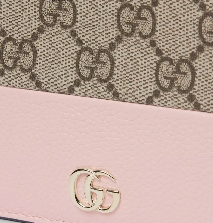 Gucci Kids Gg Marmont Foldover Top Wallet