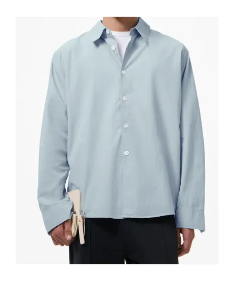 Our Legacy Long-Sleeved Curved Hem Shirt