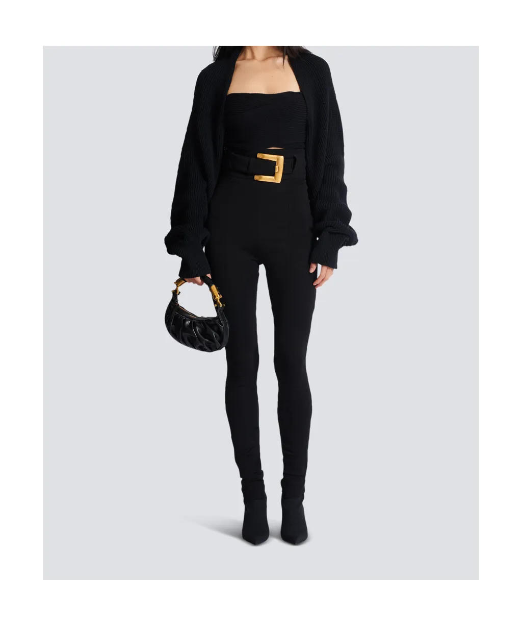 Balmain Belted Stretch Trousers
