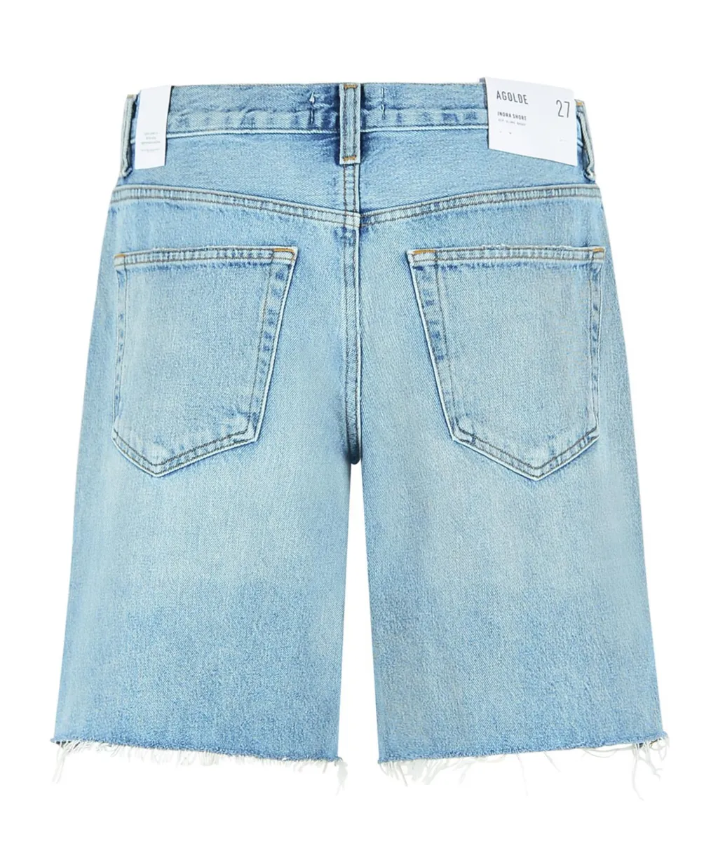 Agolde Indra Distressed Denim Shorts