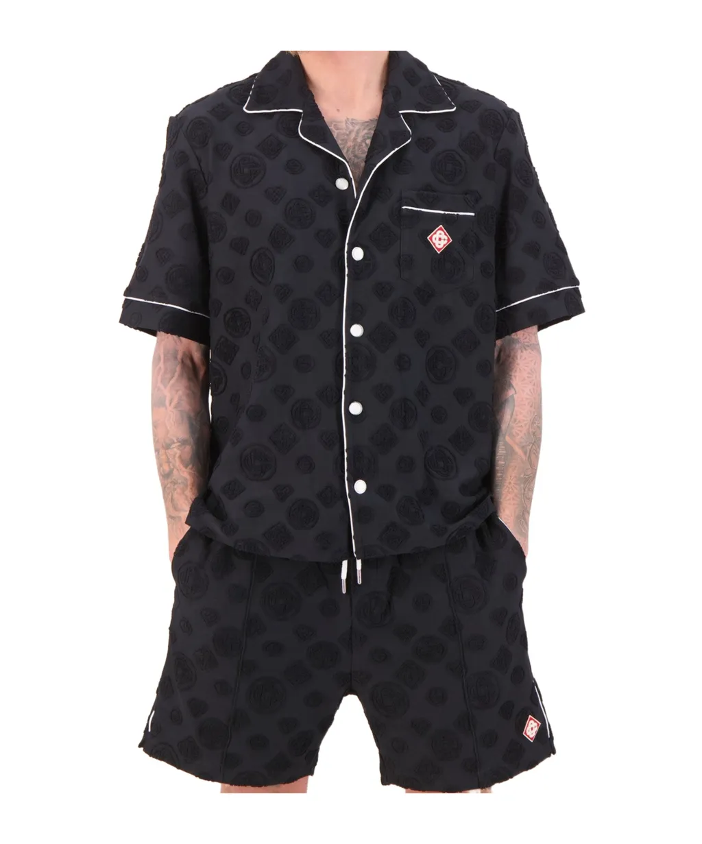 Patterned Piped Shirt