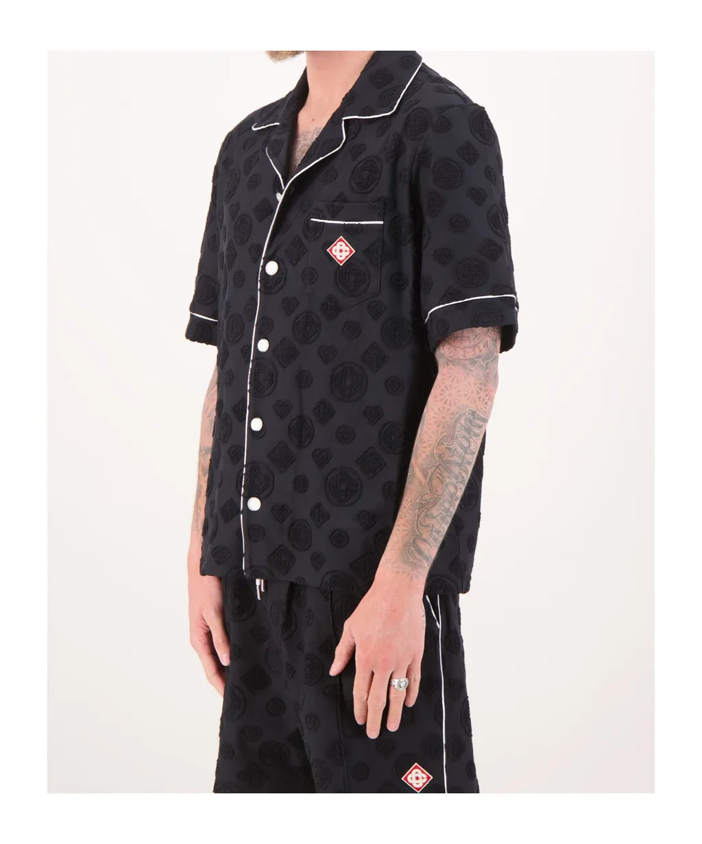 Patterned Piped Shirt