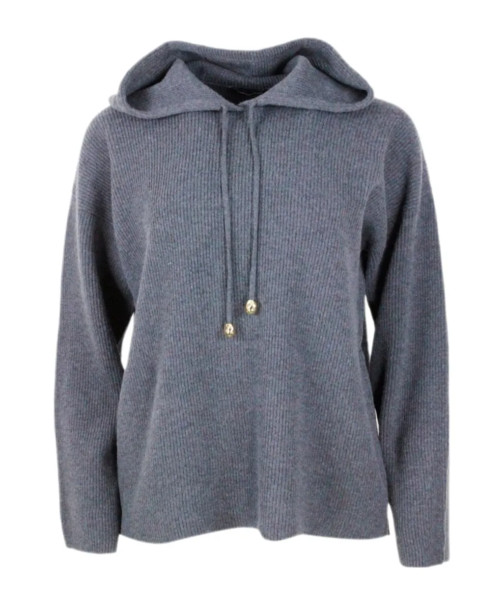 Fabiana Filippi Drawstring Knitted Hoodie