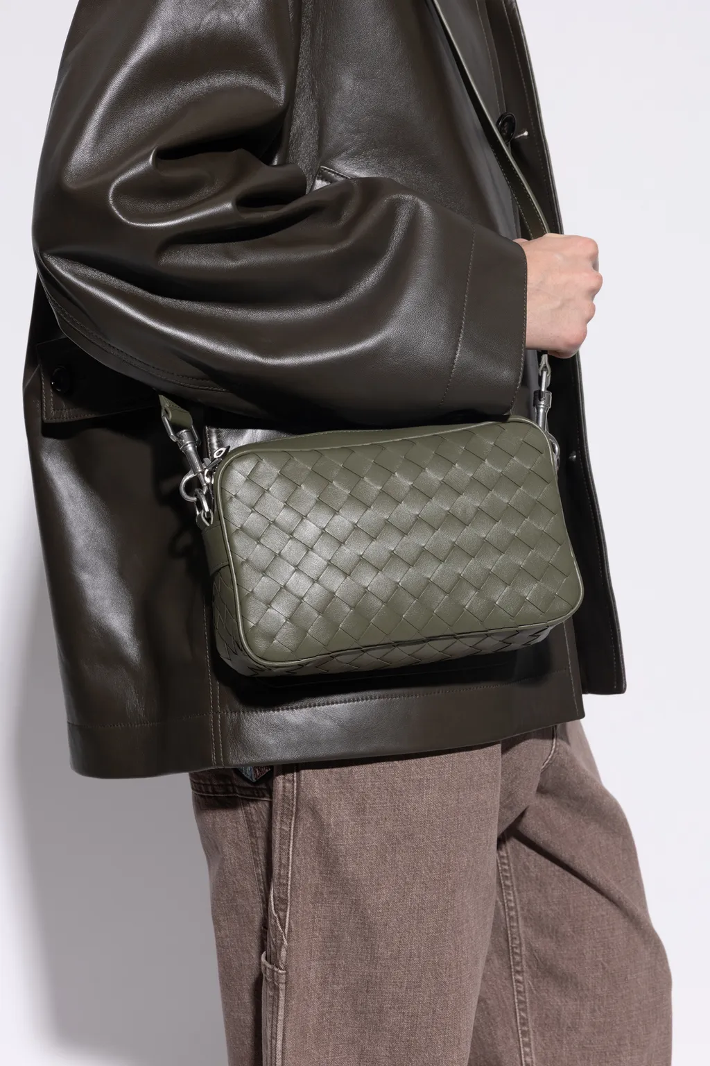 Zippered Shoulder Bag