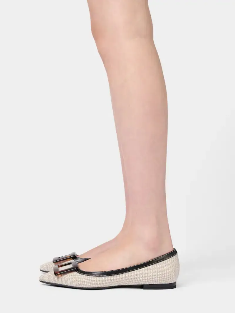 Square-Buckle Flats