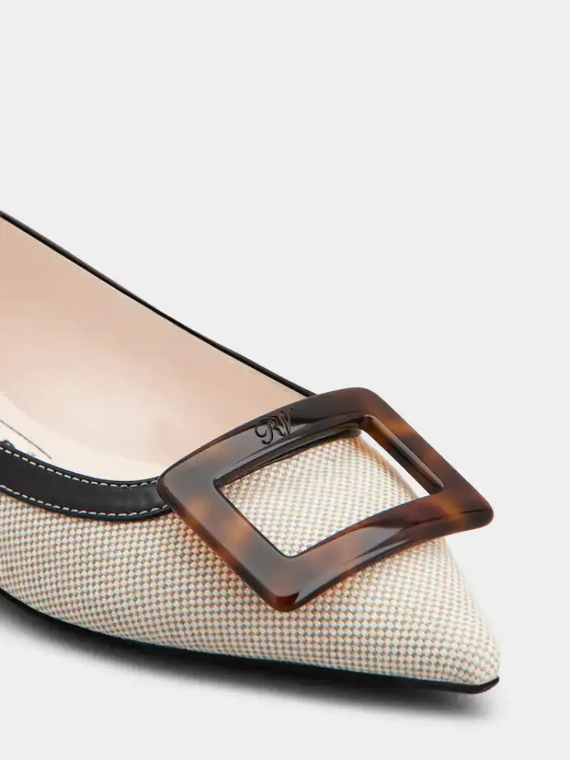 Square-Buckle Flats