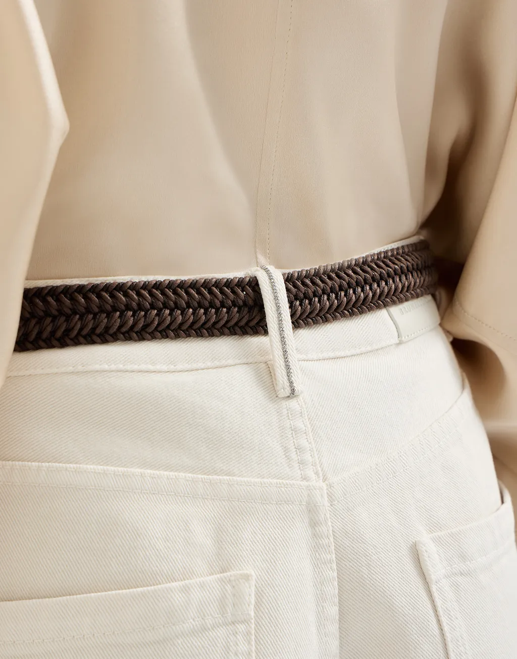Monili-Loop-Detail Jeans