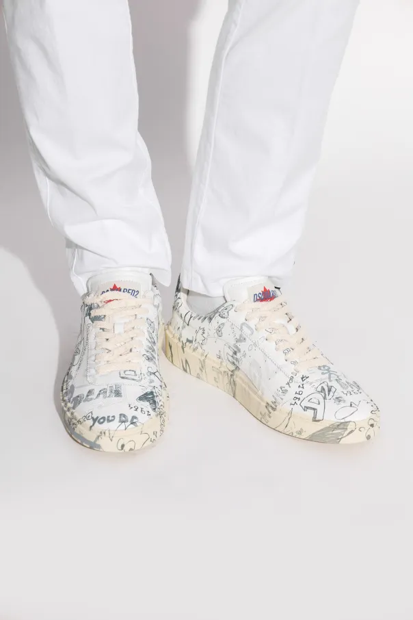 Dsquared2 Rider All-Over Printed Lace-Up Sneakers