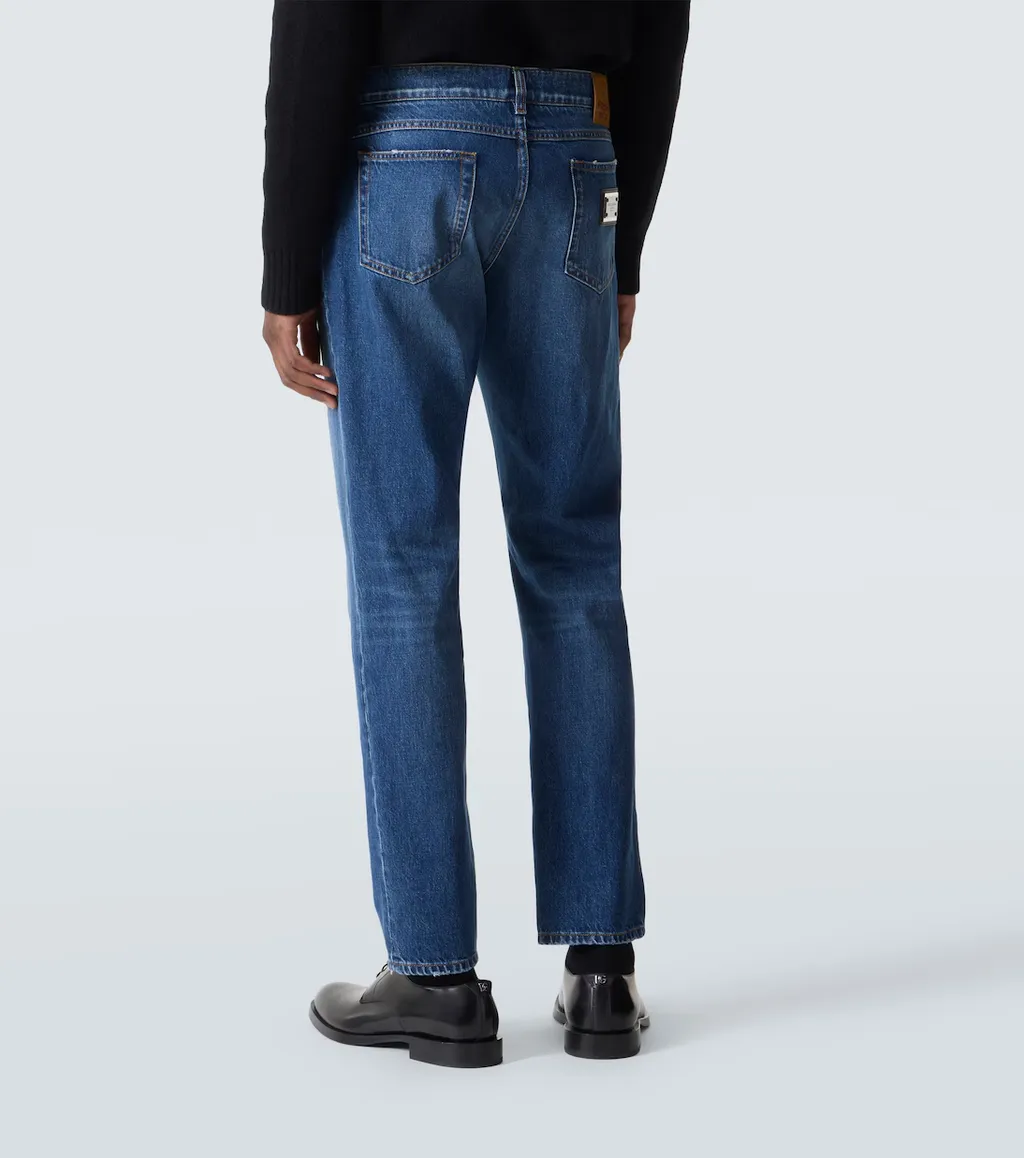 Faded Straight Jeans