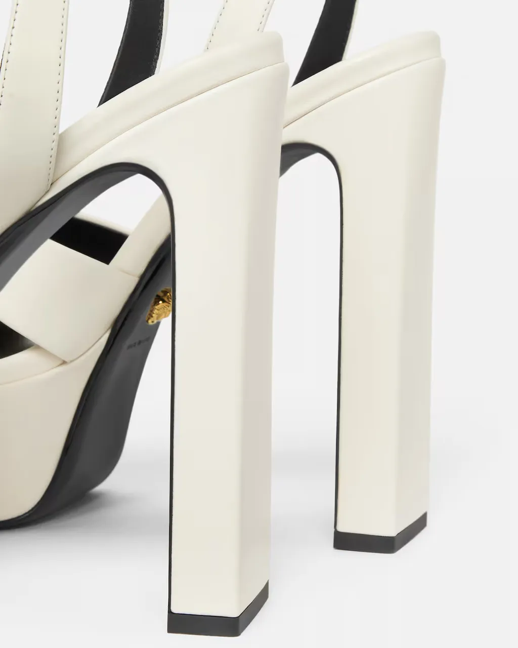 Versace Gianni Ribbon Block-Heeled Sandals