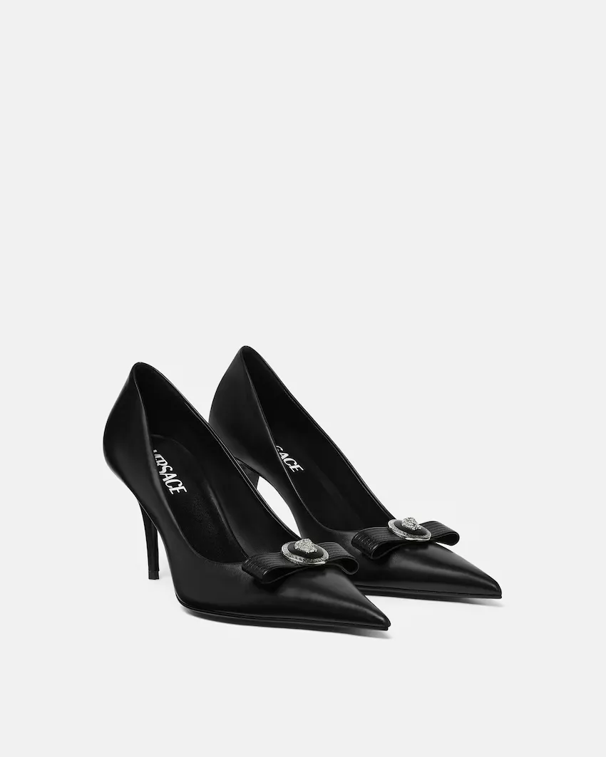 Versace Gianni Ribbon Pumps