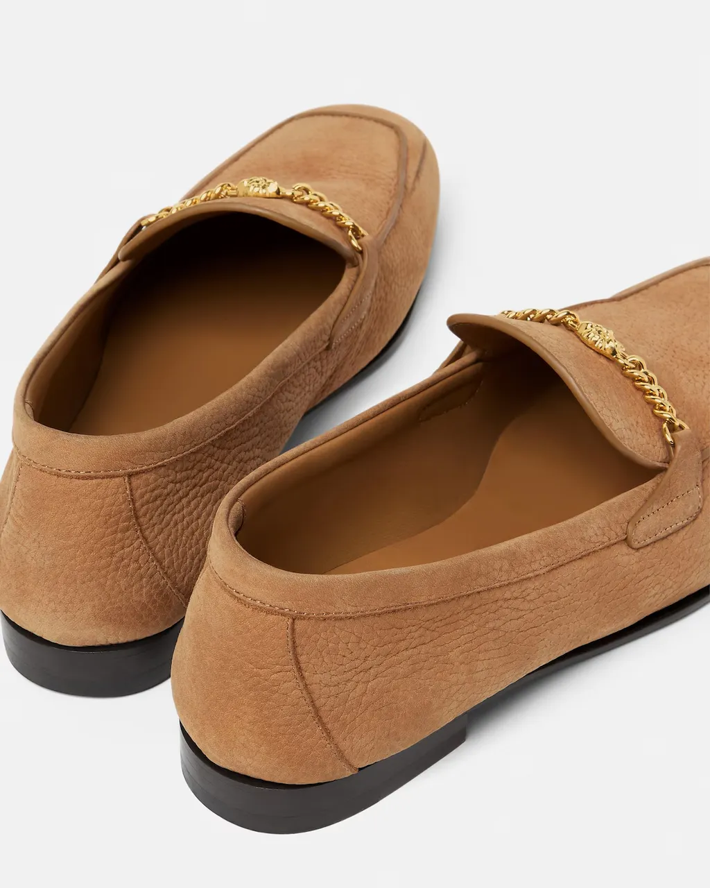 Versace Medusa Round-Toe Loafers