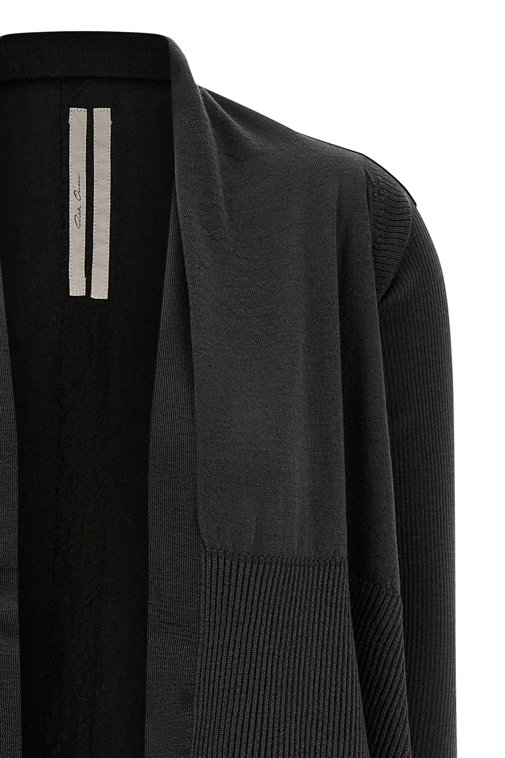 Rick Owens Asymmetric Wrapped Cardigan