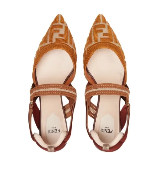 Fendi Colibrì Slingback Pointed-Toe Pumps
