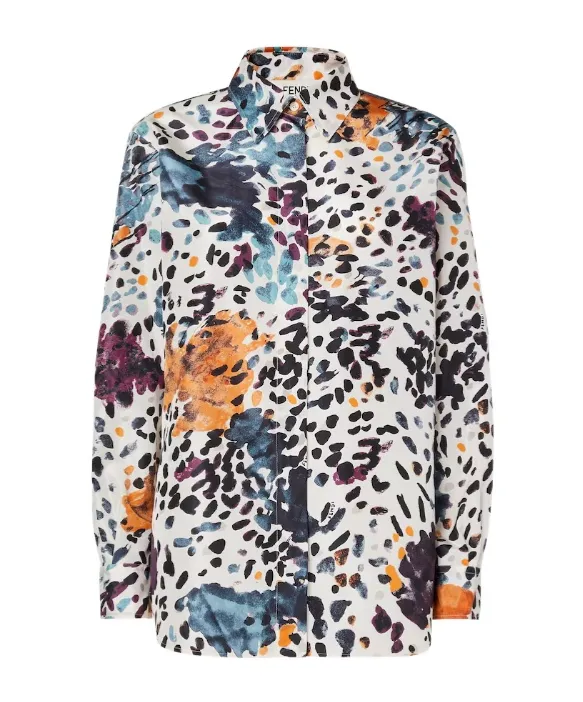 Fendi Falena Printed Oversized Shirt