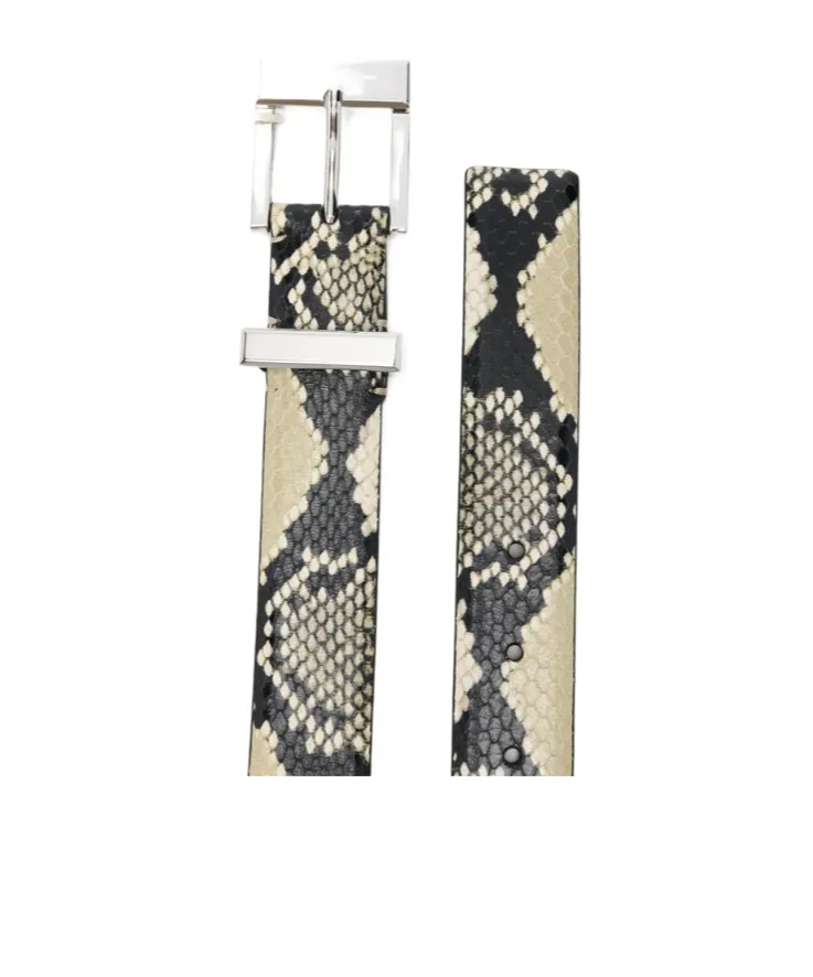 Snake-Effect Metal Belt