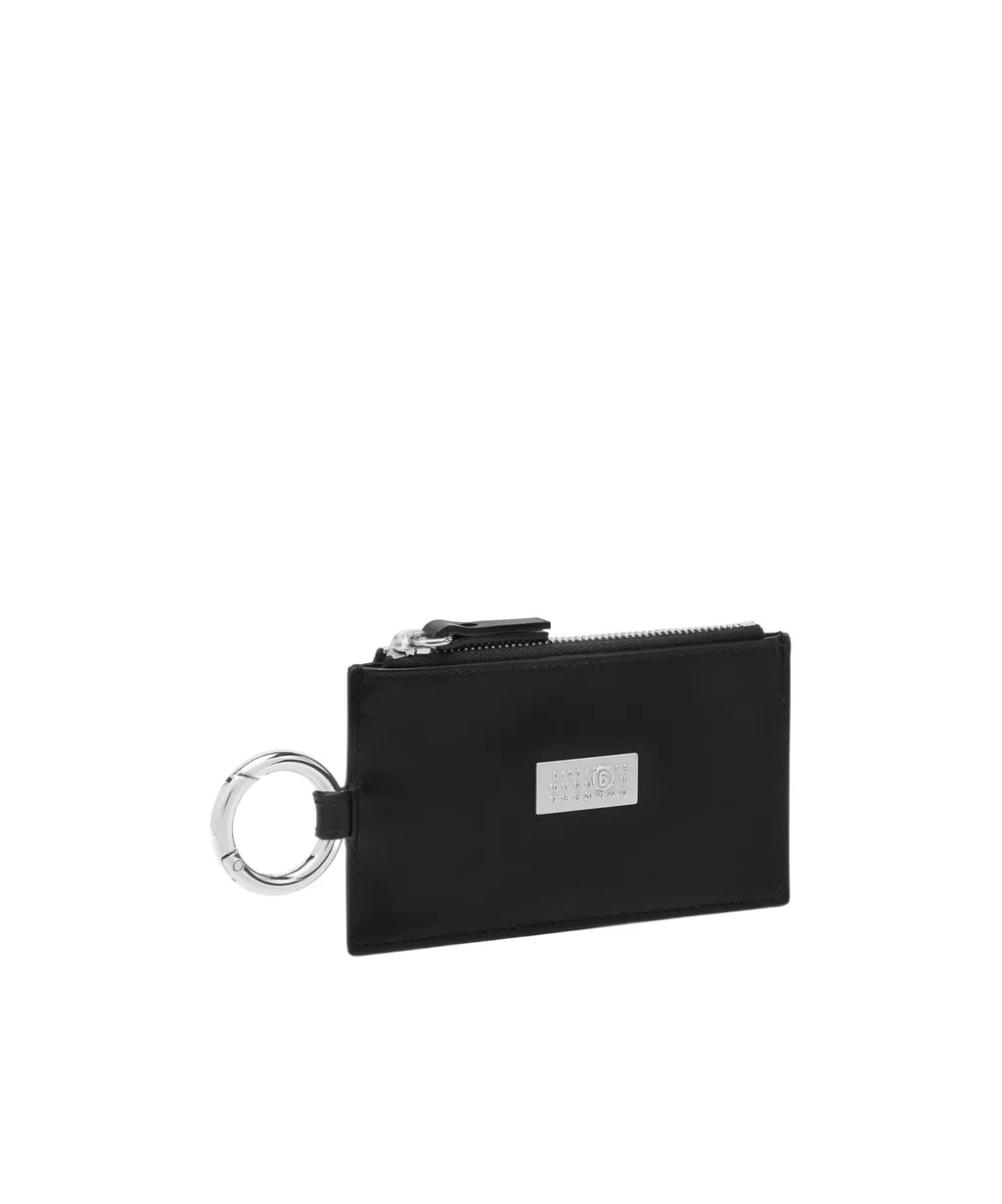 Mm6 Maison Margiela Logo Plaque Zip-Up Wallet