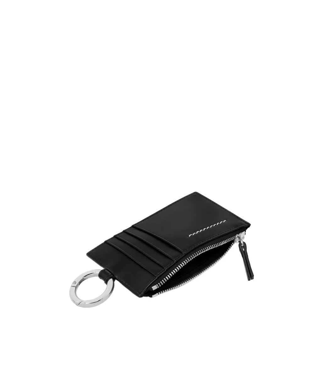 Mm6 Maison Margiela Logo Plaque Zip-Up Wallet