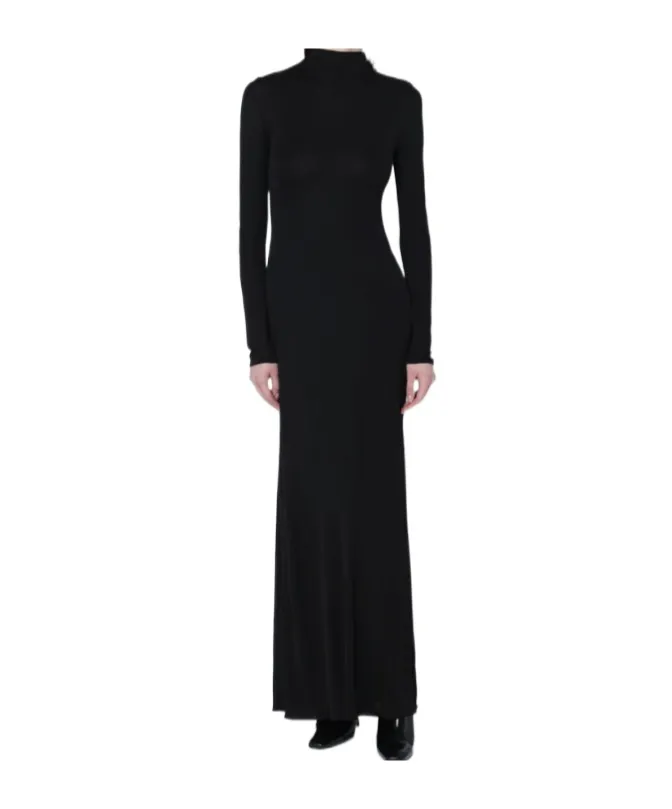 Dress With Back Draping
