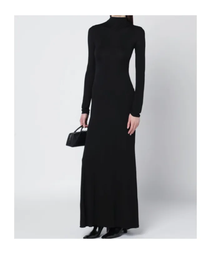 Dress With Back Draping