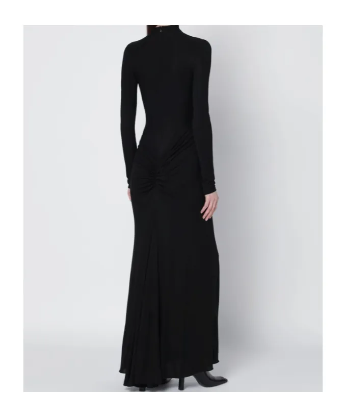 Dress With Back Draping