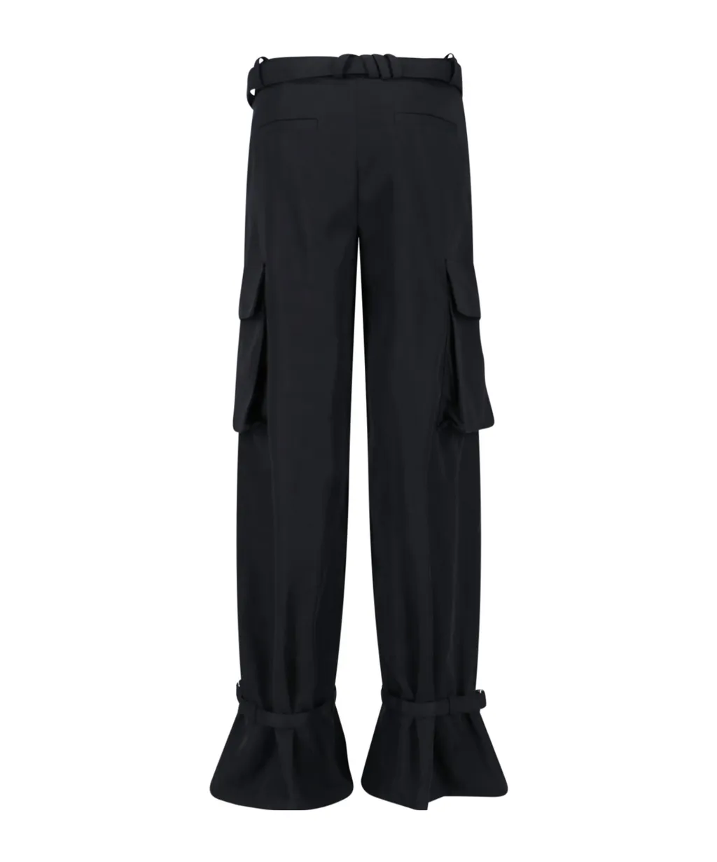 The Attico Belted Long Pants