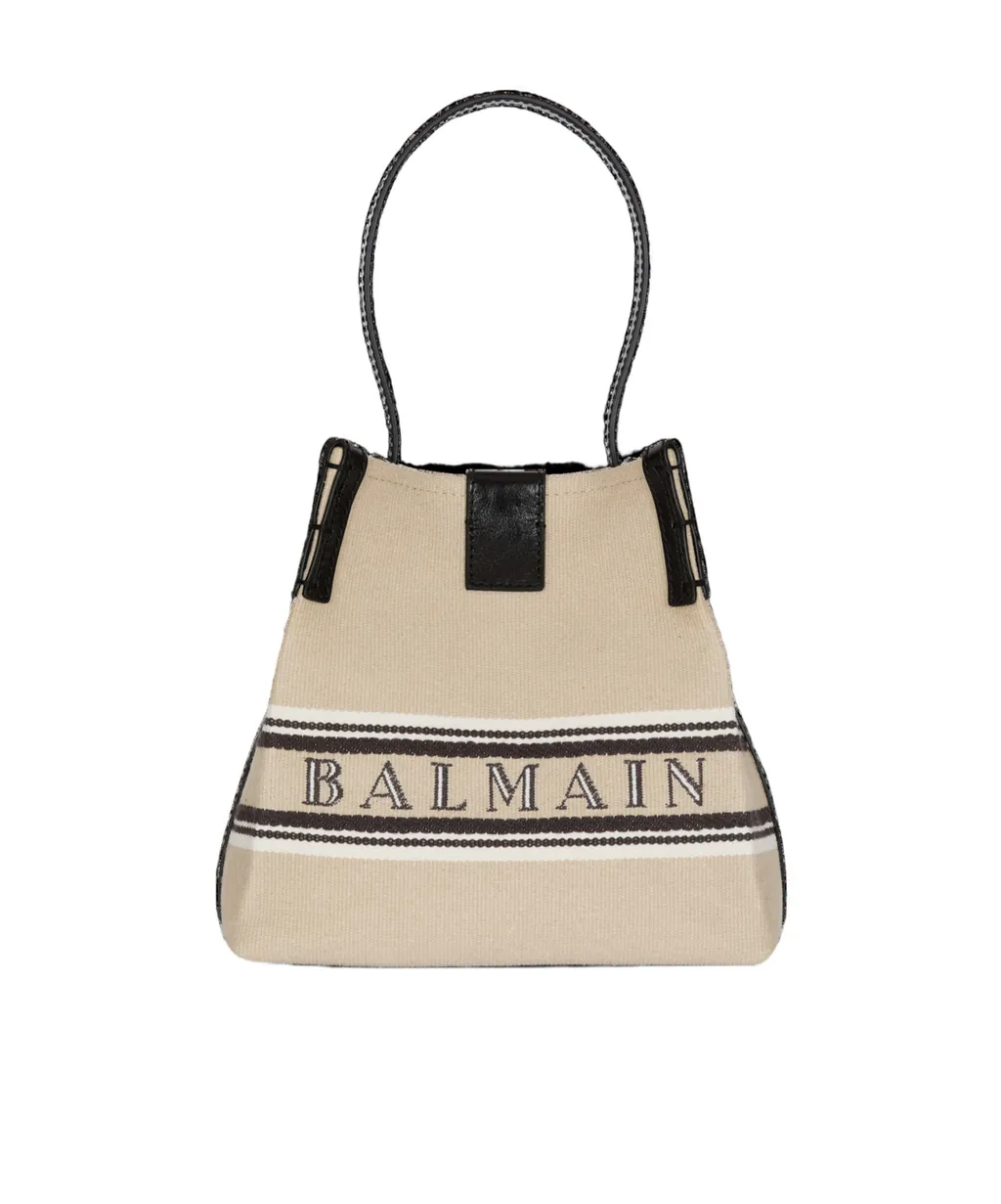 Release Bucket Bag In Canvas And Calfskin