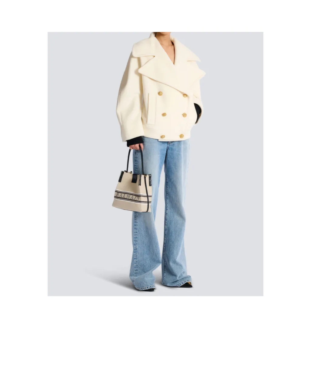 Release Bucket Bag In Canvas And Calfskin