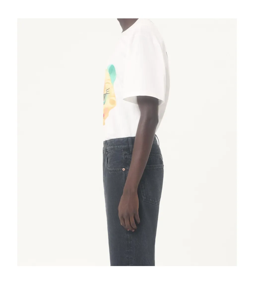 Valentino	Le Chat De La Maison-Printed Crewneck T-Shirt