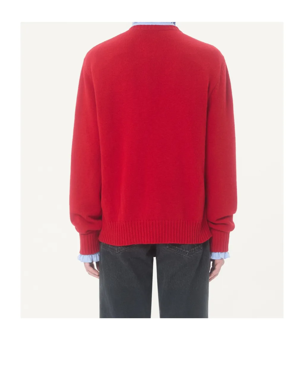 Valentino Animal Embroidered Crewneck Jumper