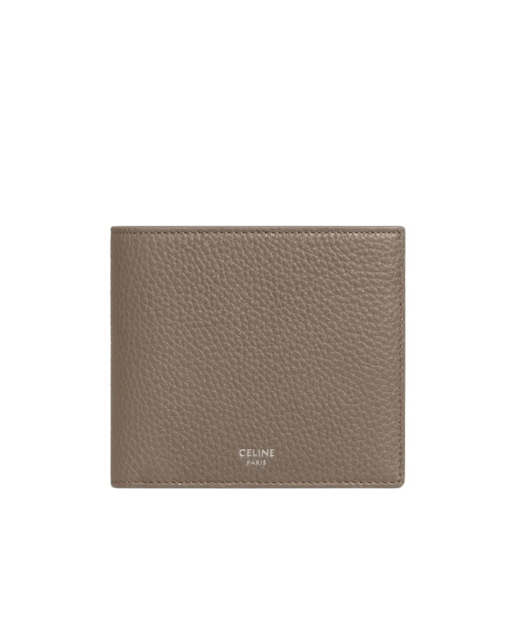 Bi-Fold Card Holder In Grained Calfskin