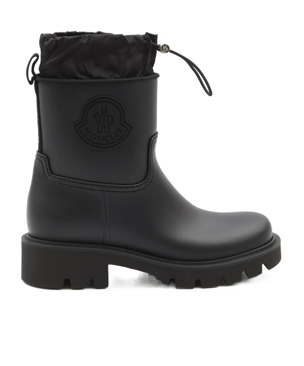 Moncler Kickstream Logo Patch Rain Boots