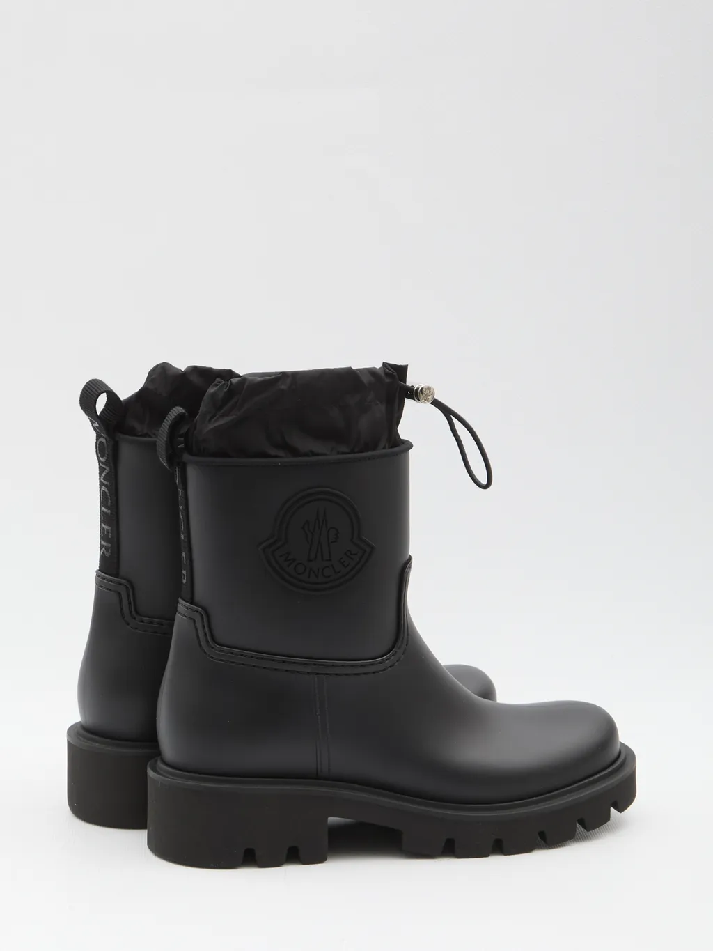 Moncler Kickstream Logo Patch Rain Boots