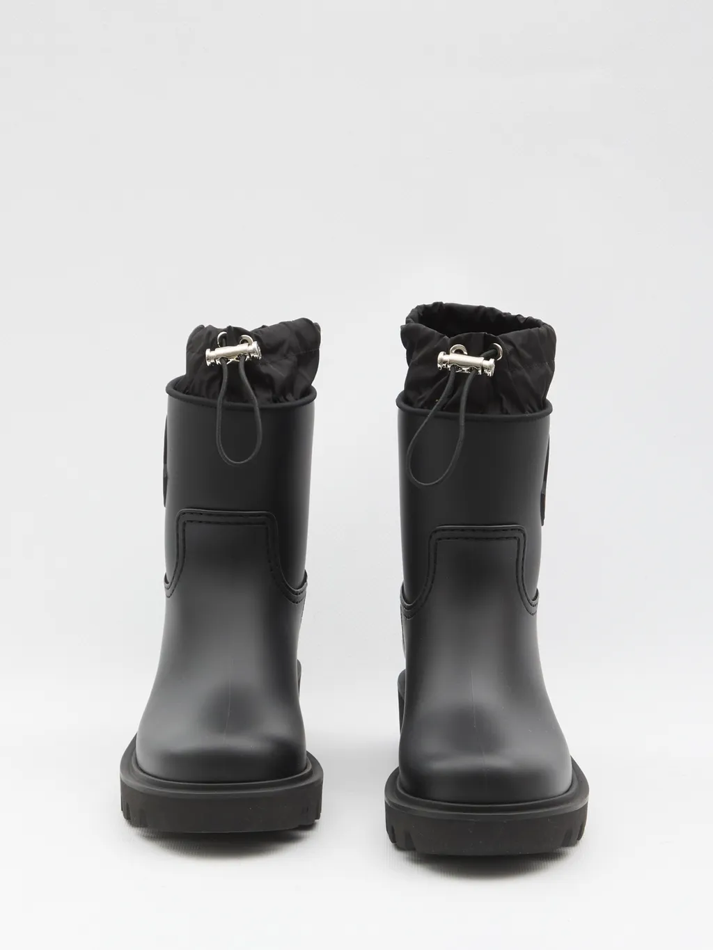 Moncler Kickstream Logo Patch Rain Boots