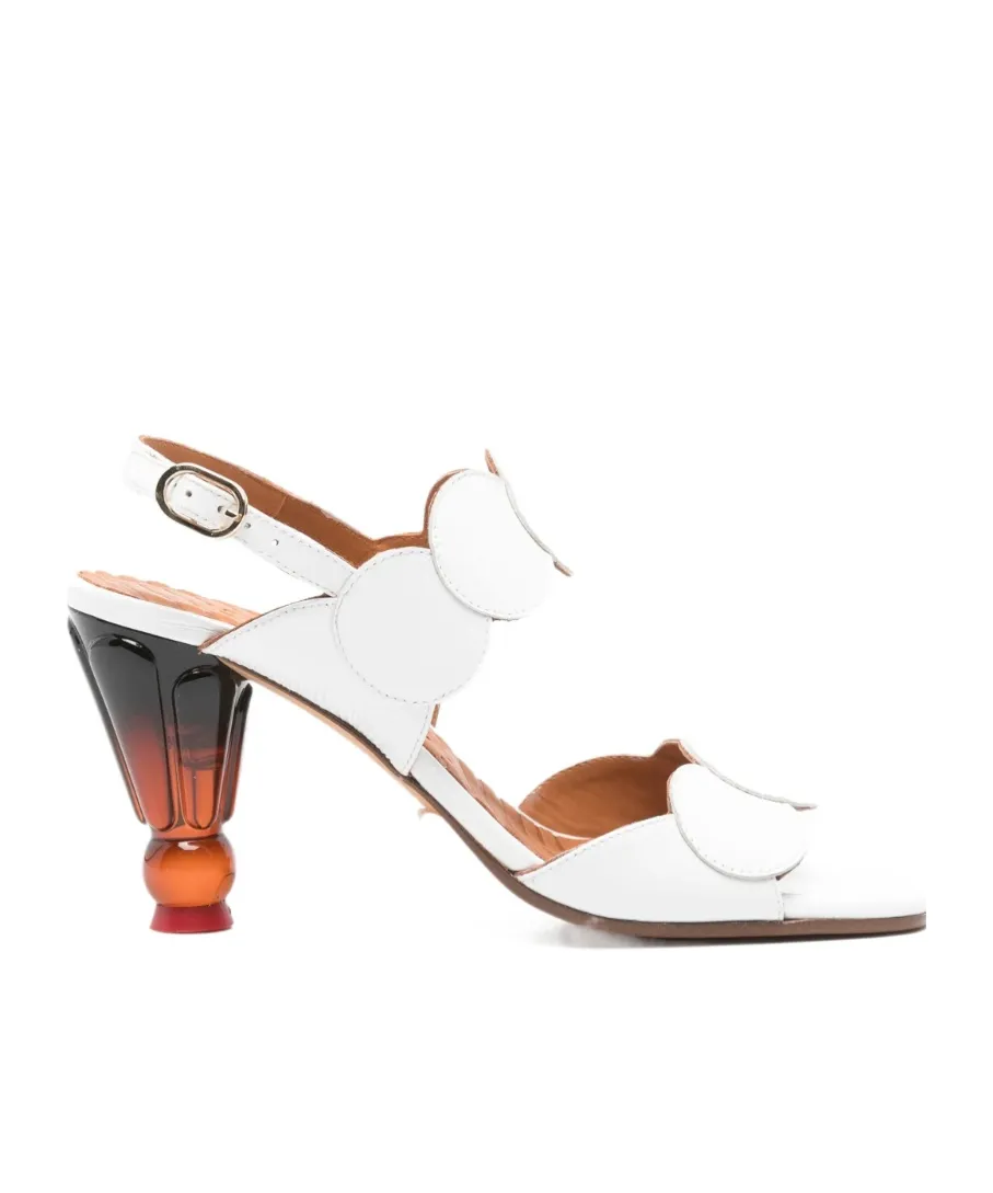 Round-Toe High-Heeled Sandals