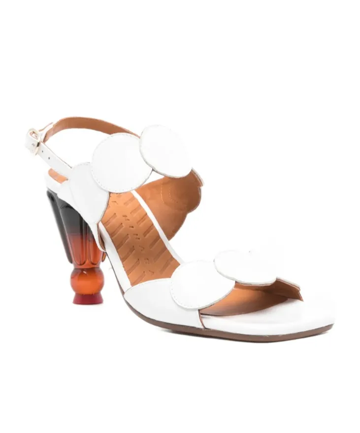 Round-Toe High-Heeled Sandals