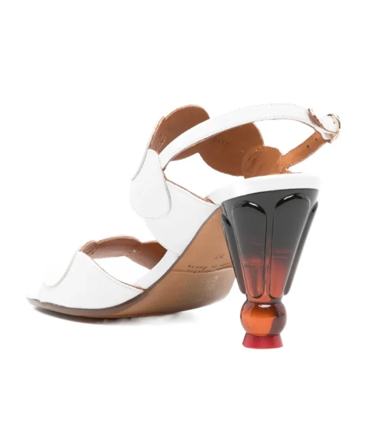 Round-Toe High-Heeled Sandals