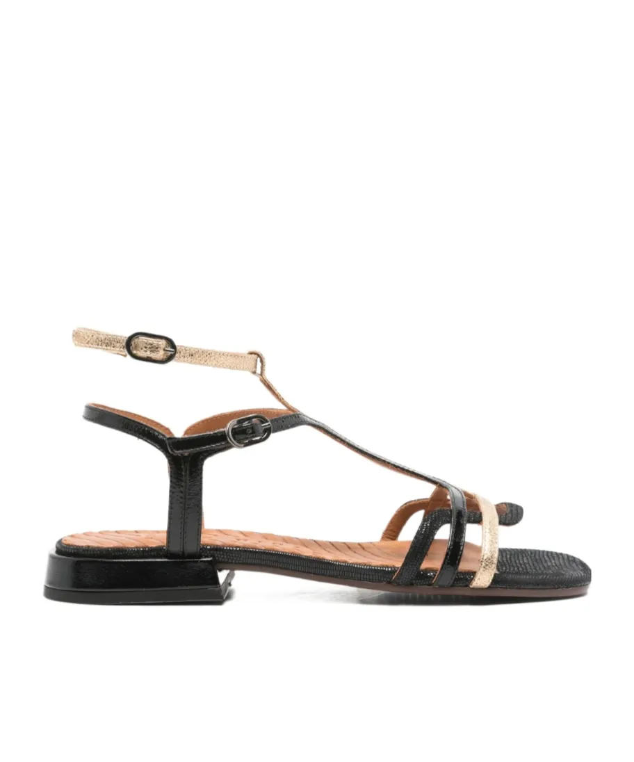 Round-Toe Flat Sandals