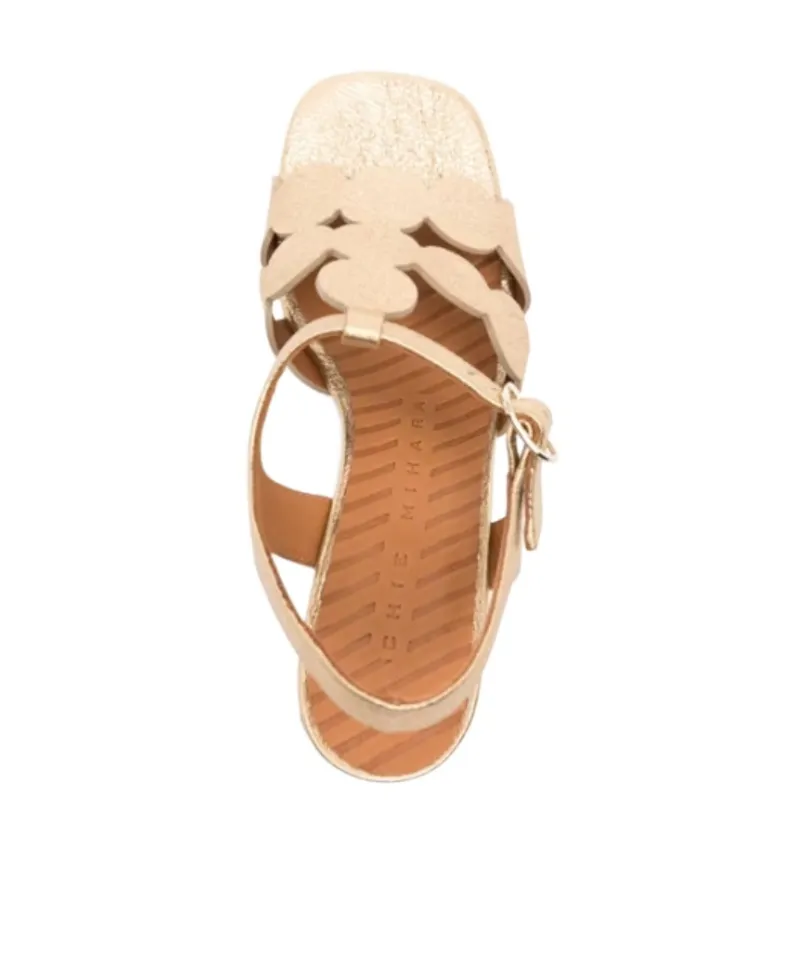 Chunky High-Heeled Sandals