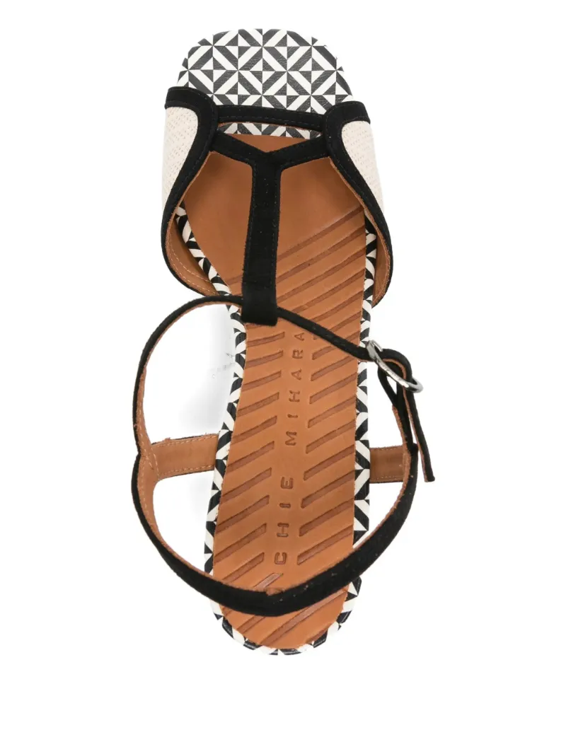 Chunky High-Heeled Sandals