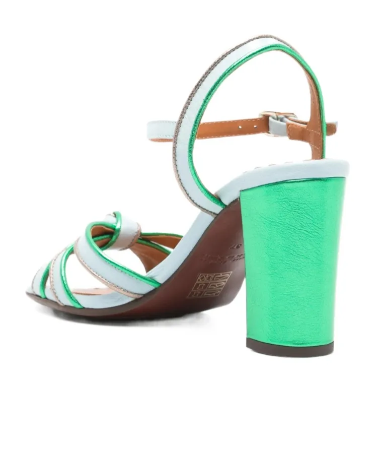 Chunky High-Heeled Sandals