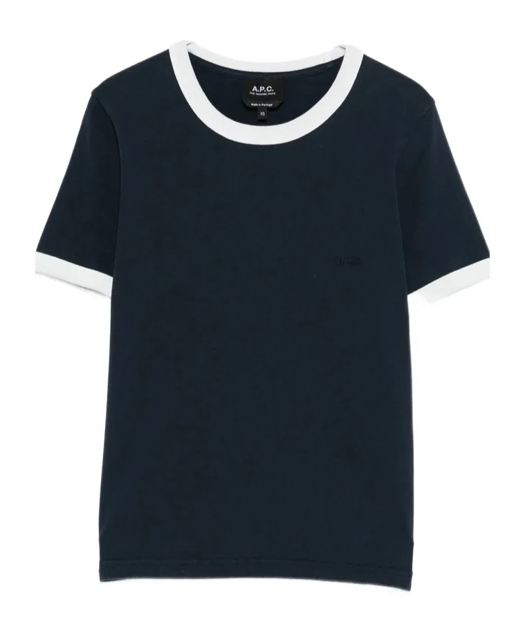 A.P.C. Crewneck Logo Embroidered T-Shirt