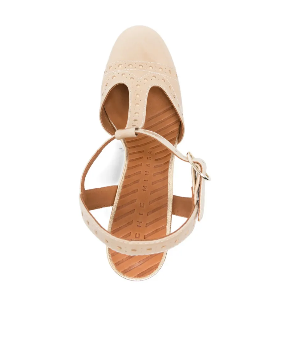 Chunky High-Heeled Sandals