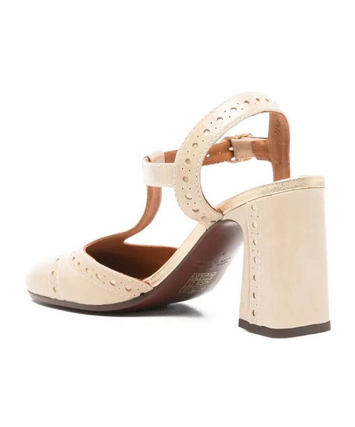Chunky High-Heeled Sandals